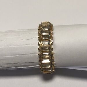 Bauble Bar  x Sugarfix Crystal Baguette Ring - Size 7